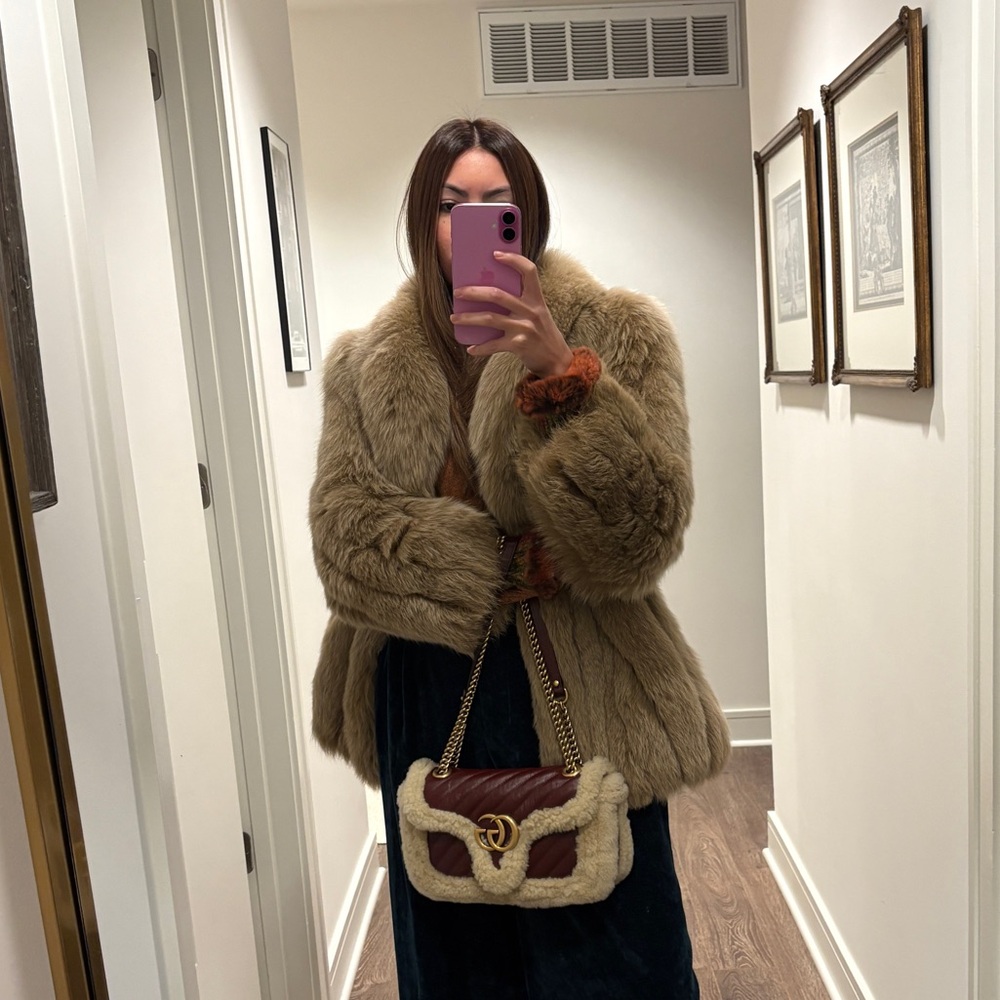 Saga Fox fur coat size small/medium